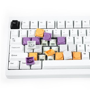 哈狐外设 十字方块矮轴械键盘键帽热升华键帽客制化键盘关