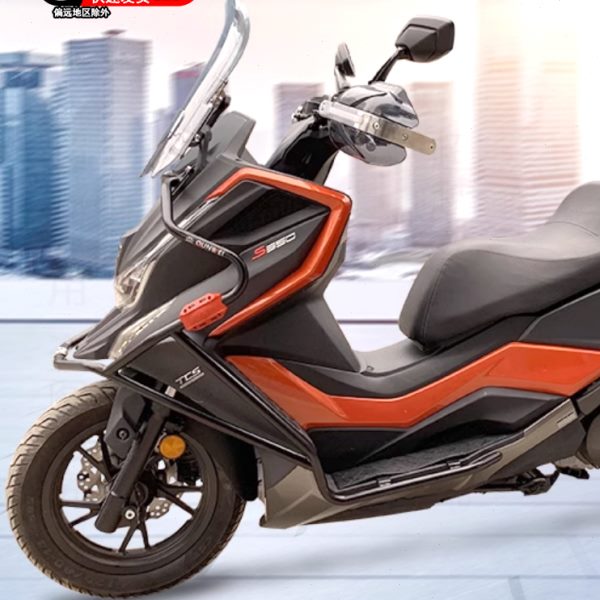 适用光阳赛艇S350保险护杠升级款加厚防摔大全包围前护杠改装配件
