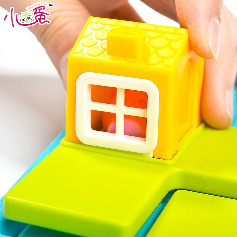 小乖蛋三只小猪迷宫智力拼图儿童逻辑思维益智推理亲子桌游,玩具/童车/益智/积木/模型,儿童桌面游戏类,淘宝优惠券,粉丝福利购,淘宝优惠卷