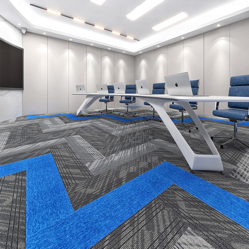 办公室地毯满铺拼接PVC方块商家用高档卧室房间客厅加厚大面积