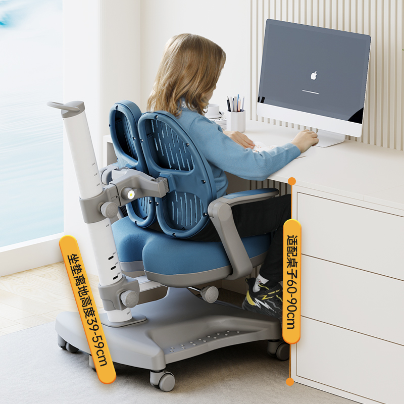 新品儿童学习椅小学生写字椅可升降追背矫正坐姿家用座椅书桌椅子