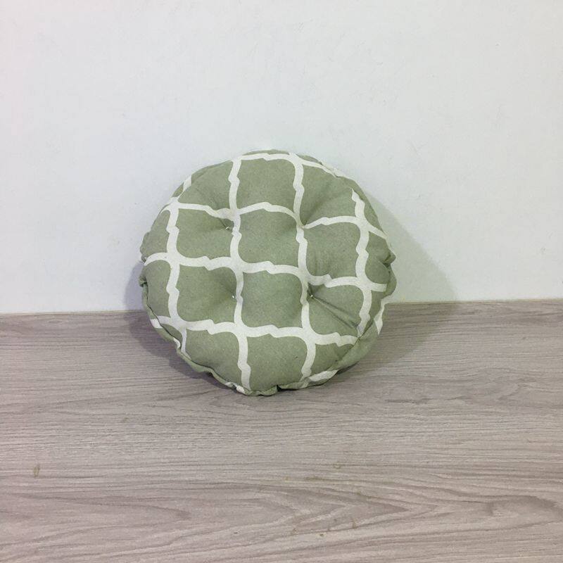 圆形团加厚泡泡垫圆板凳垫子圆坐垫罩圆形坐垫卡通帆布印