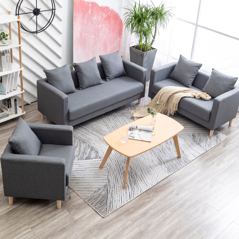 新品时尚小户型皮质布艺单人沙发小围椅 酒店咖啡办公网吧