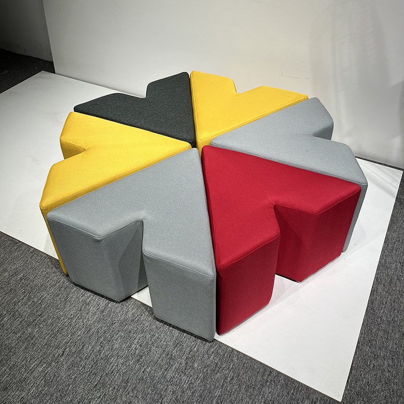 图书馆大厅酒店商务接待会客洽谈区公司售楼部创意异形沙发凳