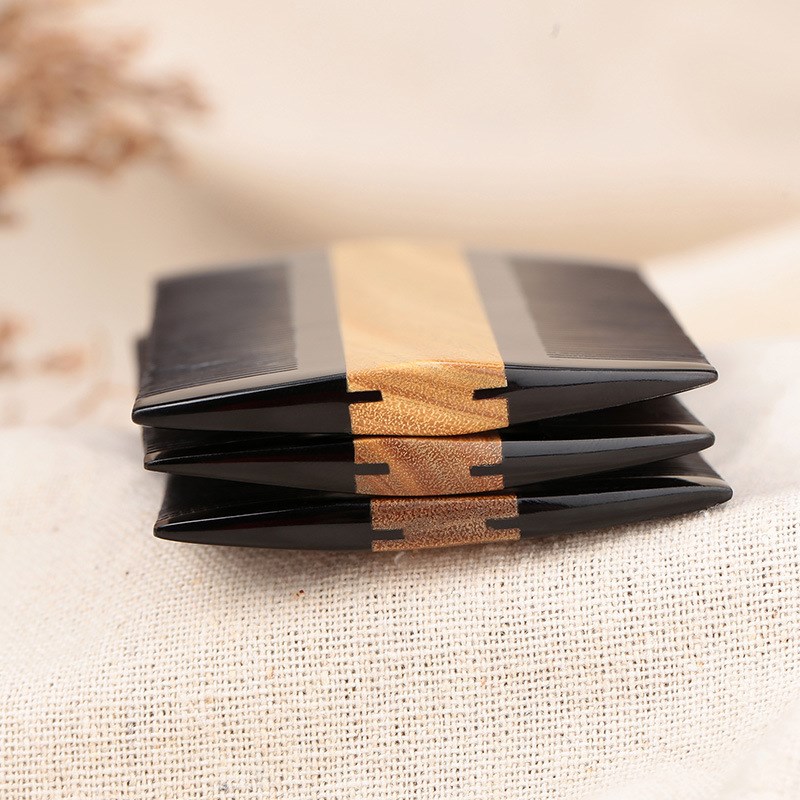 天然牛角梳子篦子除头虱加密去头屑女士长发老式儿童绿檀按摩经络