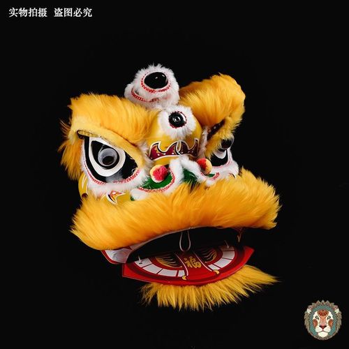 舞狮儿童寸9寸国潮风舞狮子舞狮头幼儿表演道具舞狮子头