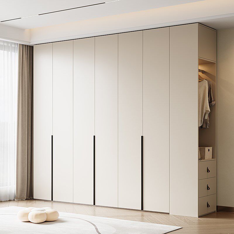 实木家用卧室对门柜子现代卧衣帽间定制一门到顶衣橱