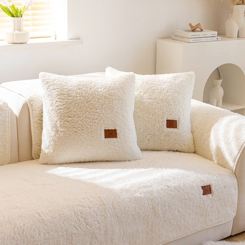 羊羔绒沙发垫冬款毛绒坐垫冬季加厚档防滑皮沙发罩巾盖布,居家布艺,沙发垫,淘宝优惠券,粉丝福利购,淘宝优惠卷