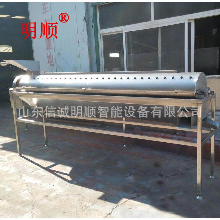 卧式皮长筒脚家禽打爪设备OJO自动爪圆筒爪处理机鸭打脱皮去黄机