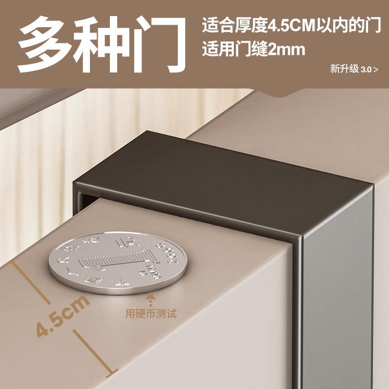 门后挂钩打孔挂衣架门上壁挂置物免架卧挂室钩门背式收纳BL-21326