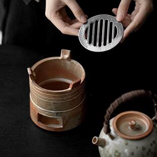 柴窑变茶炭炉家用炉茶炉水茶小火橄榄炭炉中国茶壶