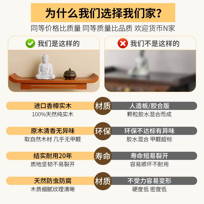 佛观音菩家用神龛龛供型奉台佛像供座台萨壁挂式小财神摆件E01020