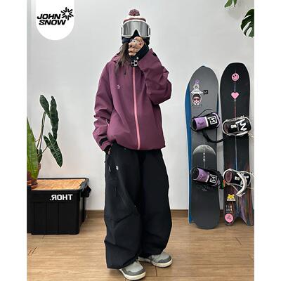 John s板now滑8260雪服套装女款防男单L全压胶水防风26新款滑雪衣