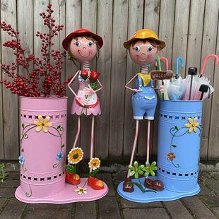 北欧创意酒店伞桶班级雨伞架家用门口大堂收纳层架商用入户吸雨伞