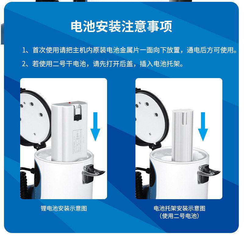 100W大功率手持大声扩音喊器喇叭户外宣传叫卖话器可充电扬声器公