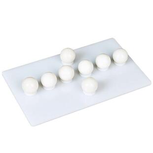 苏民峰八白石阵摆件天然八粒白石头小球白色物件客厅卧室风水摆设