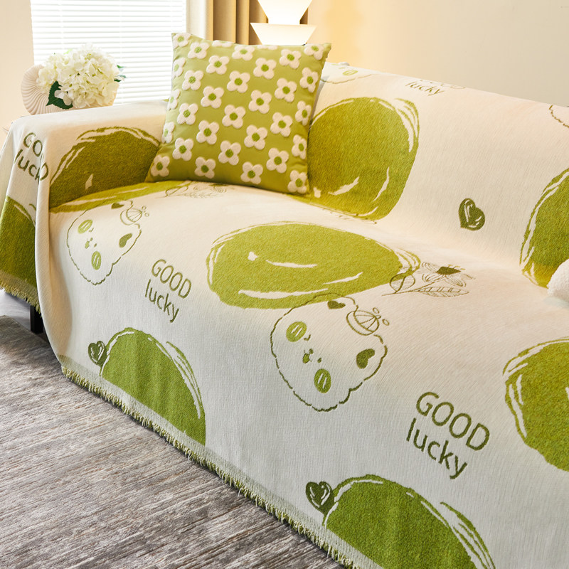 风卡通沙发巾防猫抓雪尼尔四季通用沙发盖布防尘沙发沙发毯,居家布艺,沙发套,淘宝优惠券,粉丝福利购,淘宝优惠卷