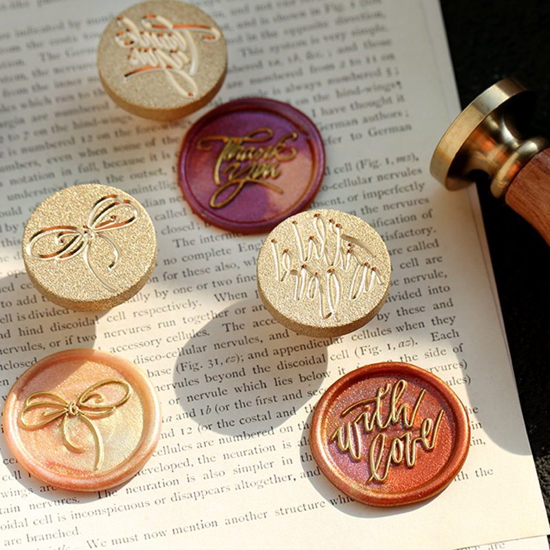 磨砂火漆印章头英文love小清新火漆印章章头信封请柬贺卡手帐印章
