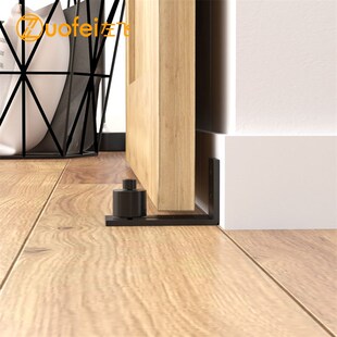 谷门止摆器木门金属地暖墙装止摆器移门定位器槽带轮子地导