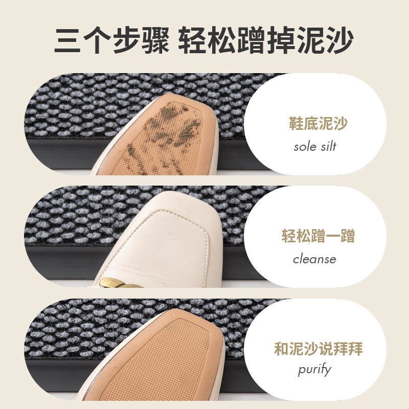 现代大门口地毯橡胶地垫家用超市店面公司室外入户门垫防滑垫