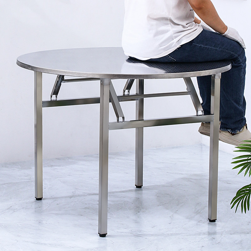 圆桌食堂餐桌排档餐桌饭堂桌子带转盘圆形台桌,住宅家具,不锈钢/PVC餐桌,淘宝优惠券,粉丝福利购,淘宝优惠卷