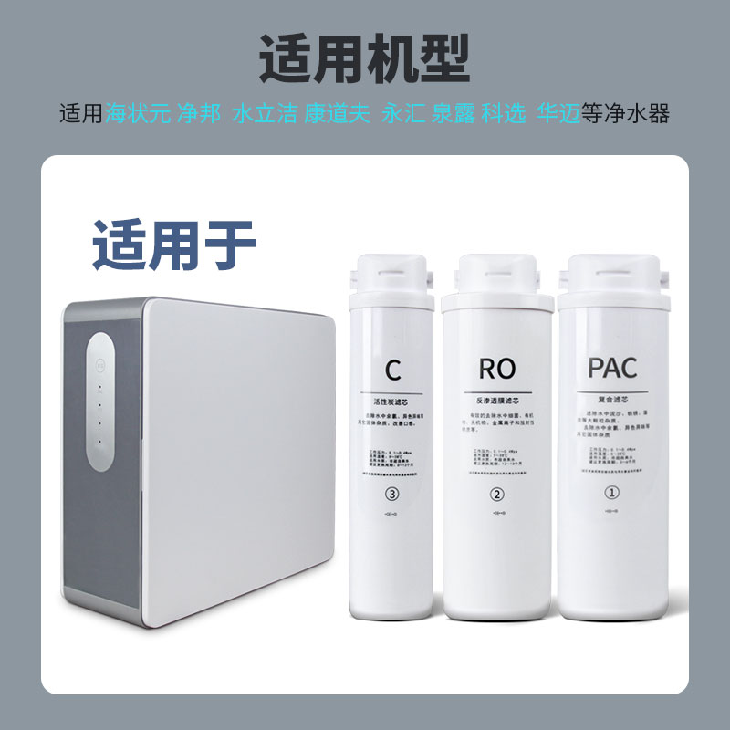 万和VRO-C402/C406/E403家用厨下反渗透净水器同质兼容复合滤芯