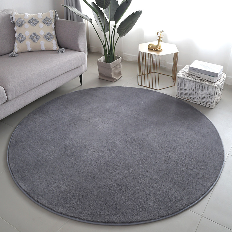 in圆形地垫书房电脑电竞转椅垫家用吊篮地毯梳妆台凳下防滑垫子