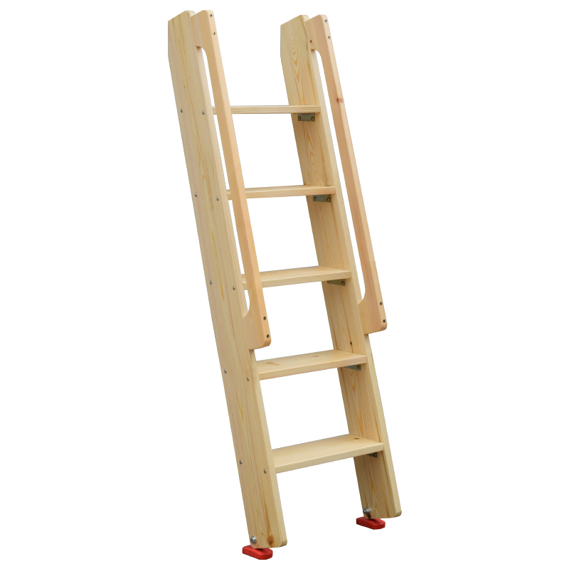 家用室内别墅阁楼楼梯实木梯子直梯复式登高梯子折叠木质旋转楼梯