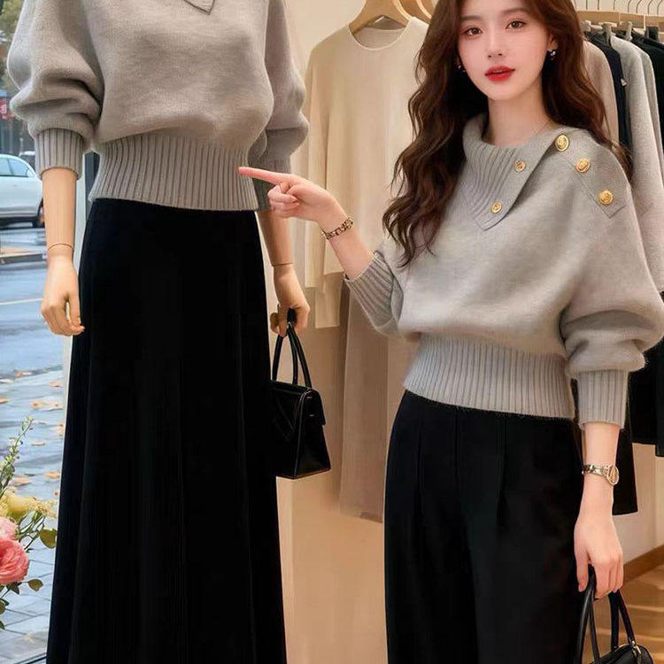 韩系设计感高知老钱风灰