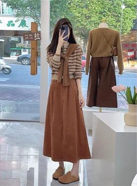 美拉德穿搭一整套高级感气质超火女装冬装小香风2026新款爆款套装