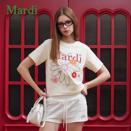 MARDI小雏菊短袖T恤宽松夏季