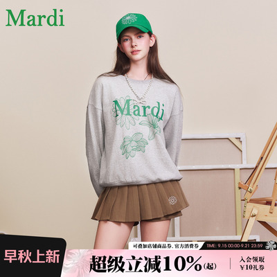 MARDI小雏菊印花宽松卫衣