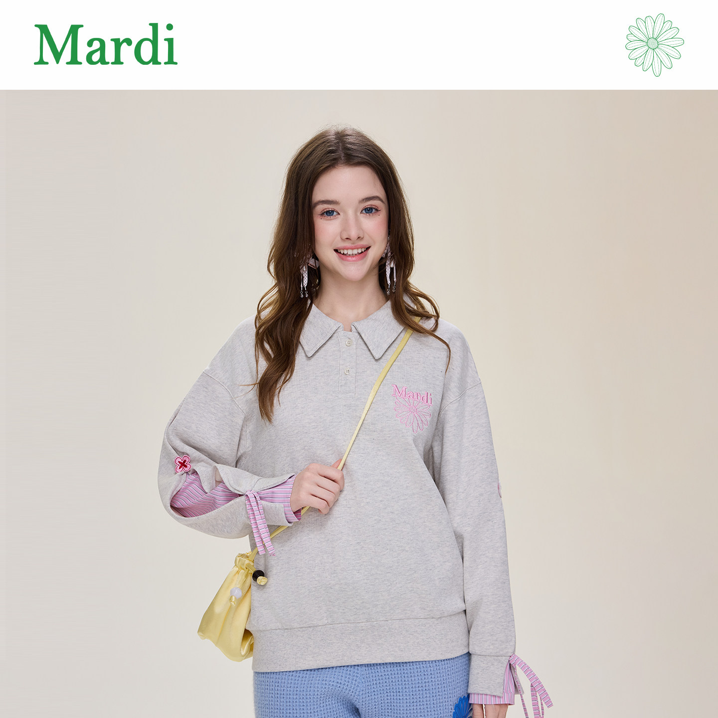 MARDI26秋季POLO翻领卫衣女