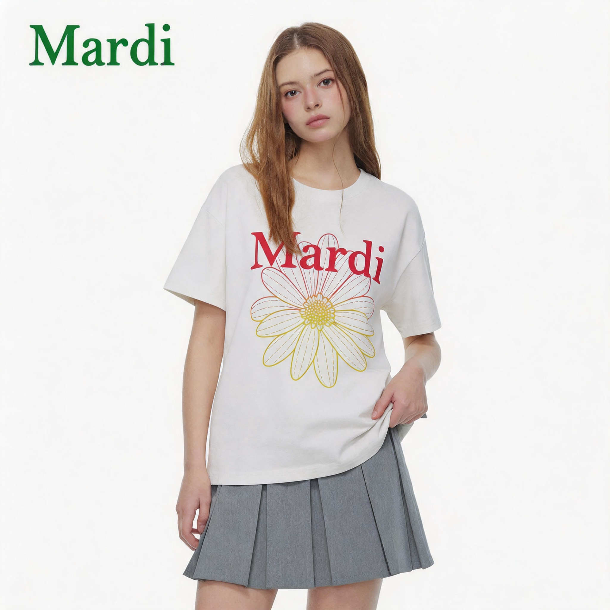 【甜甜粉丝专享】MARDI小雏菊2026夏季短袖T恤上衣女MTX