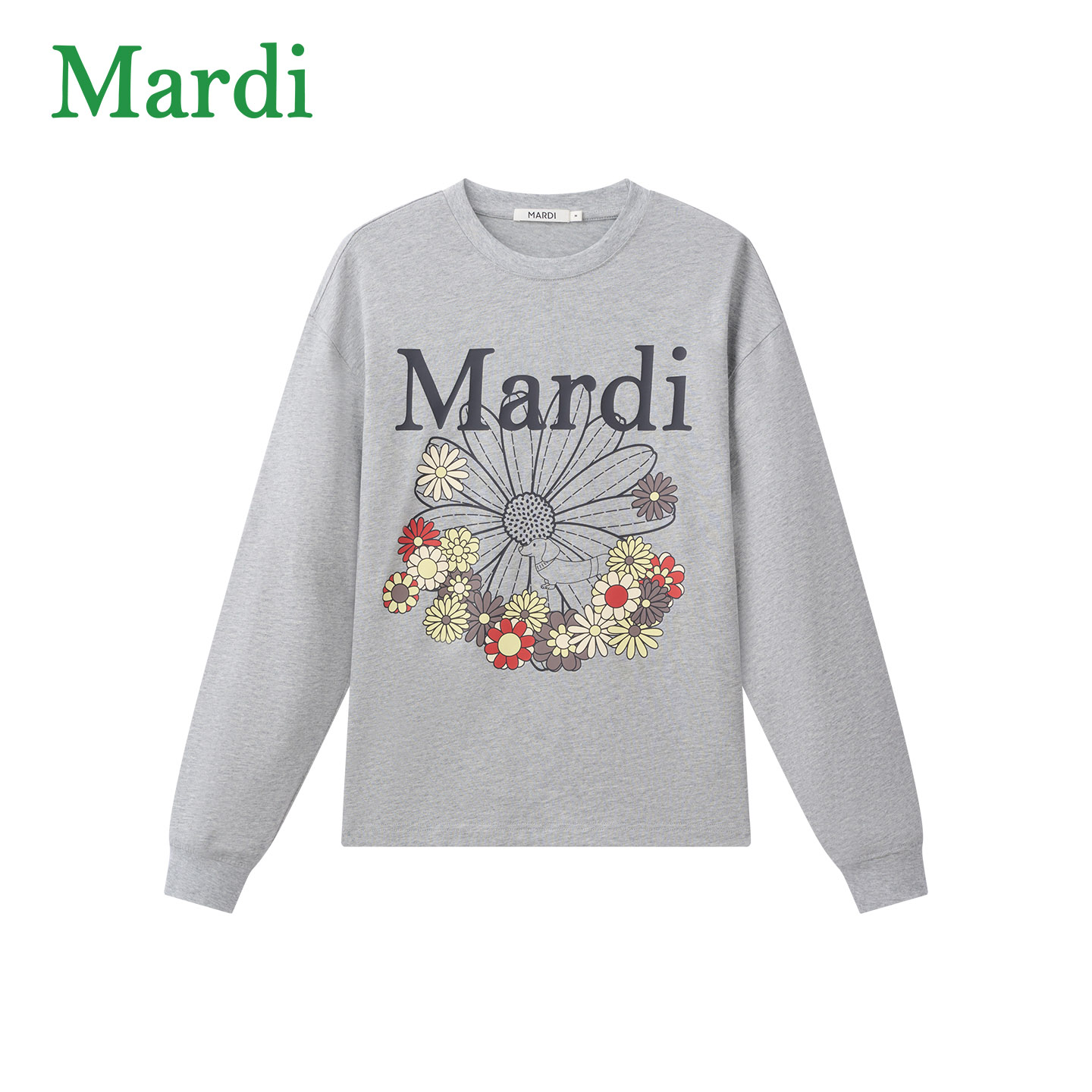 MARDI秋季韩系小雏菊宽松卫衣女