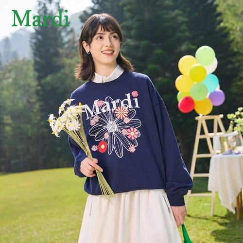 MARDI小雏菊卫衣女新款