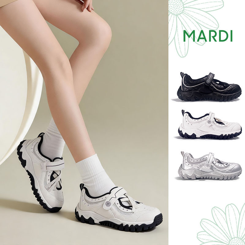 MARDI玛丽珍网面鞋厚底增高透气日常时尚百搭女款休闲运动鞋