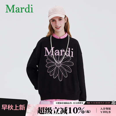 MARDI雏菊印花卫衣2025秋季新款