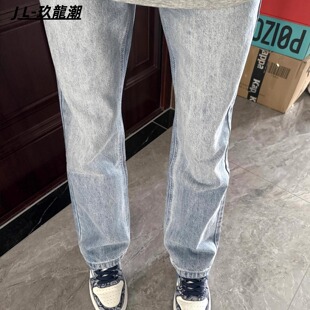 子男小个子显瘦显高长裤 cleanfit直筒牛仔裤 高街裤 美式 男 男春秋季