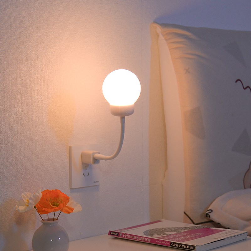 usb插电小夜灯led带开关迷你卧室睡眠灯伴睡儿童护眼灯节能床头灯