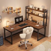 转角电竞桌拐角式 电脑桌台式 书桌书架卧室桌子办公桌