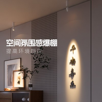 明装聚光w度度度小光束角家用吸顶式度茶室氛围灯