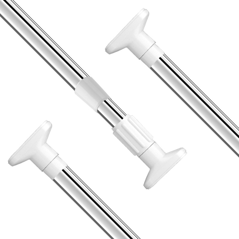 免打孔晾衣杆伸缩杆晾衣架单杆卫生间架浴帘杆卧室窗帘杆阳台撑杆