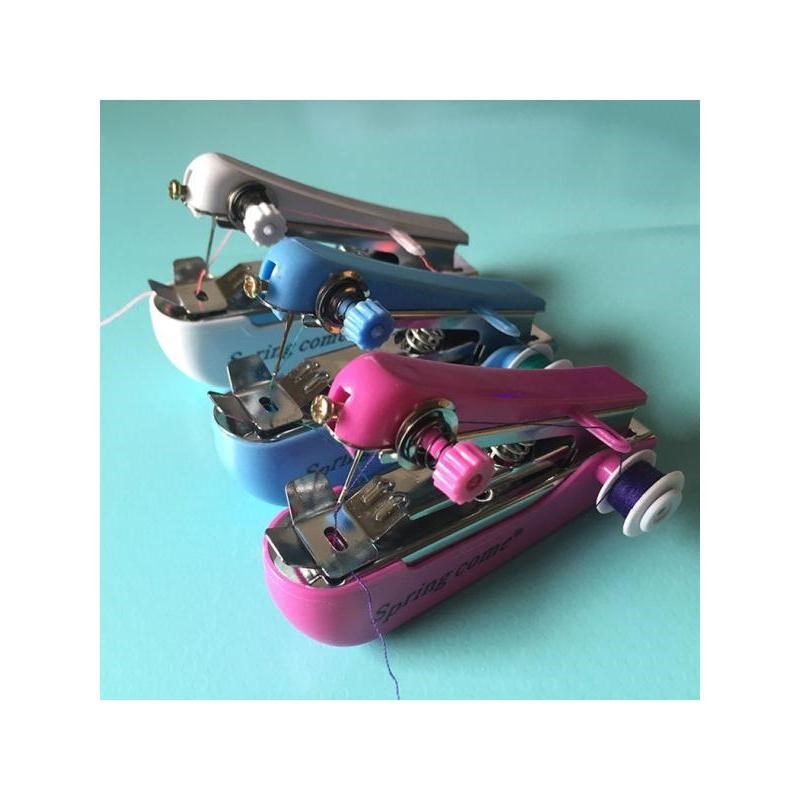 缝纫机家用小型手持手动便携迷你diy手工裁缝机器手动自动