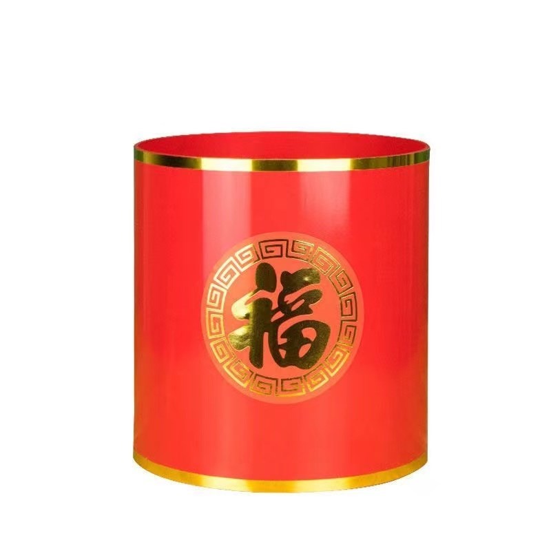 陶瓷花瓶麦穗稻穗花瓶 桌面专用摆件花盆(不含花)白色中号描金