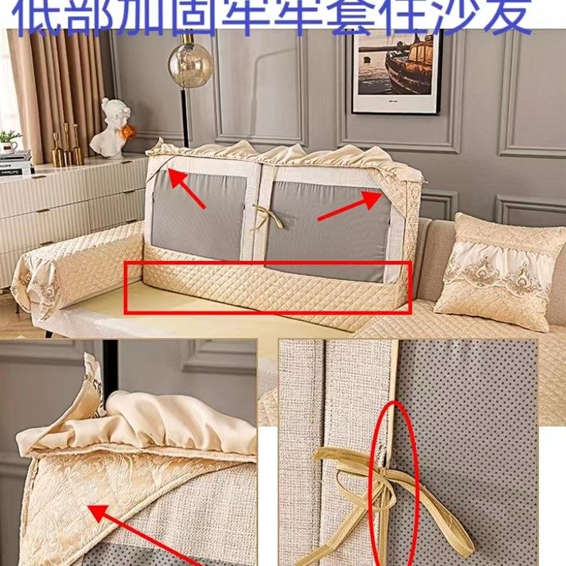 欧式U型沙发垫子全包罩订做简欧布艺坐垫现代防滑床包,居家布艺,沙发套,淘宝优惠券,粉丝福利购,淘宝优惠卷