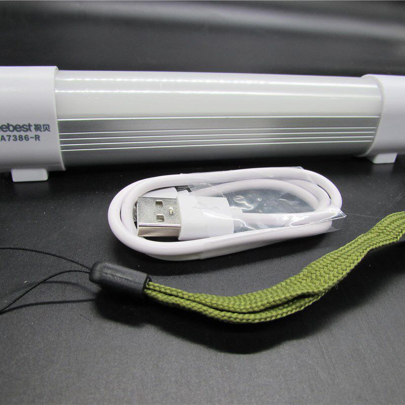 视贝ub充电灯管 LED便携灯管货车家用露营用灯管地摊灯7
