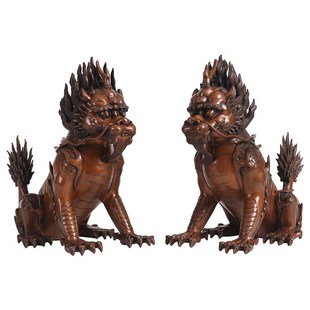 紫铜御园獬豸瑞兽新装饰品家居办公室公司业乔迁礼品