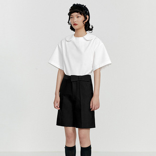 Z704 中裤 品牌撒柜清仓垂感慵懒松弛感阔腿休闲裤 子女联名斯文西装