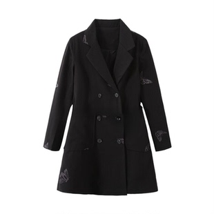 连衣裙A666 满印西装 鸟家正品 撤柜剪牌女装